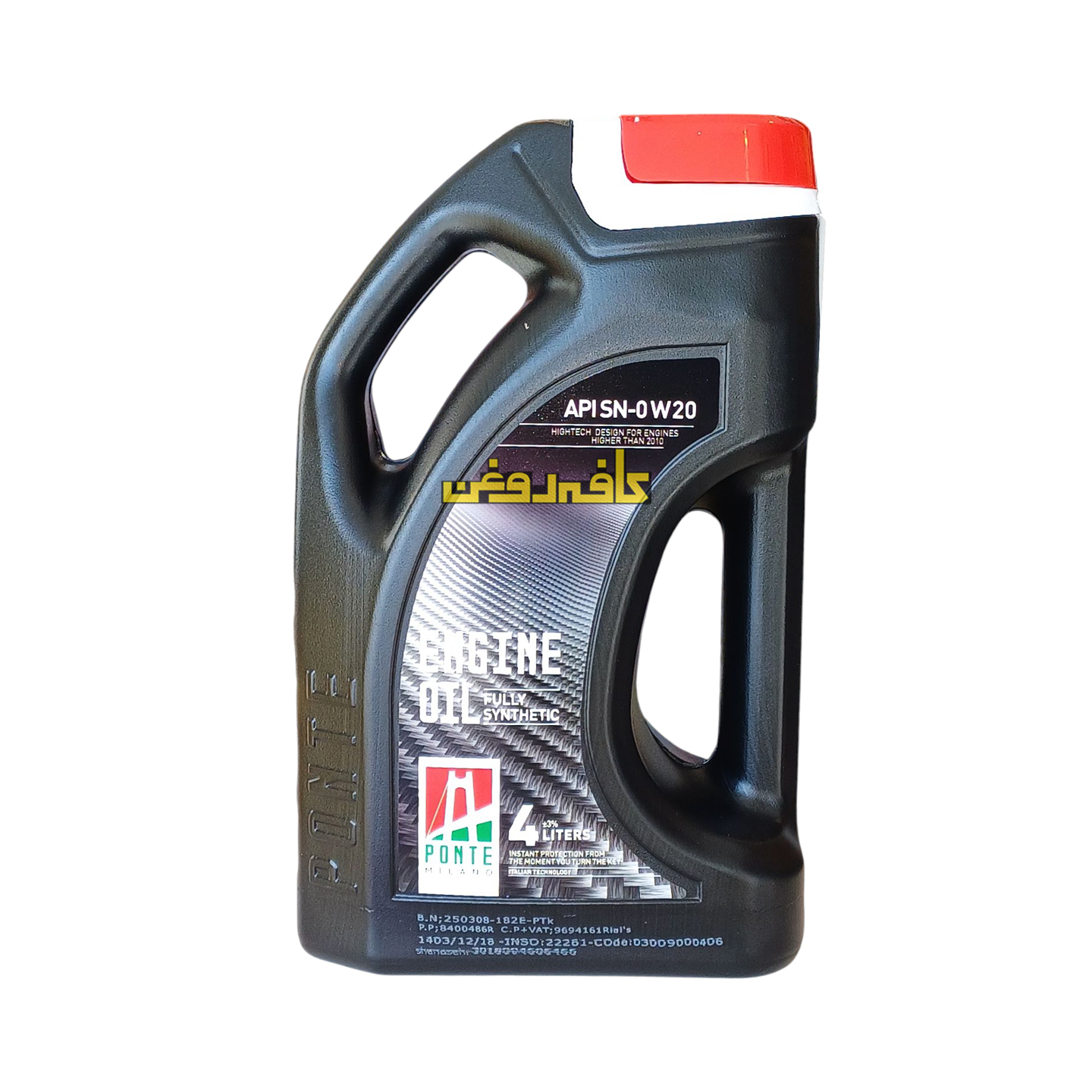 روغن موتور پونته میلانو مدل 0w20 SN حجم 4 لیتر